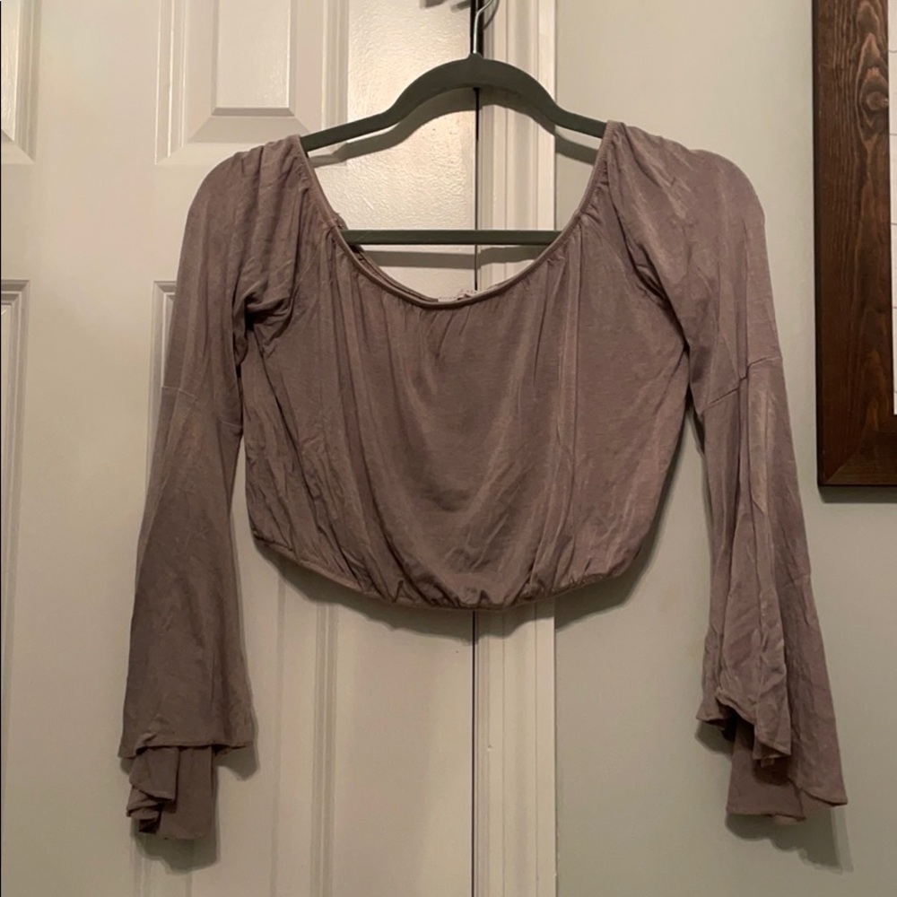 flare crop top